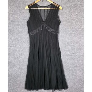 Vintage ICE Babydoll Dress 10 Black Whimsigoth Y2K Dark Fairy Witchy Beaded